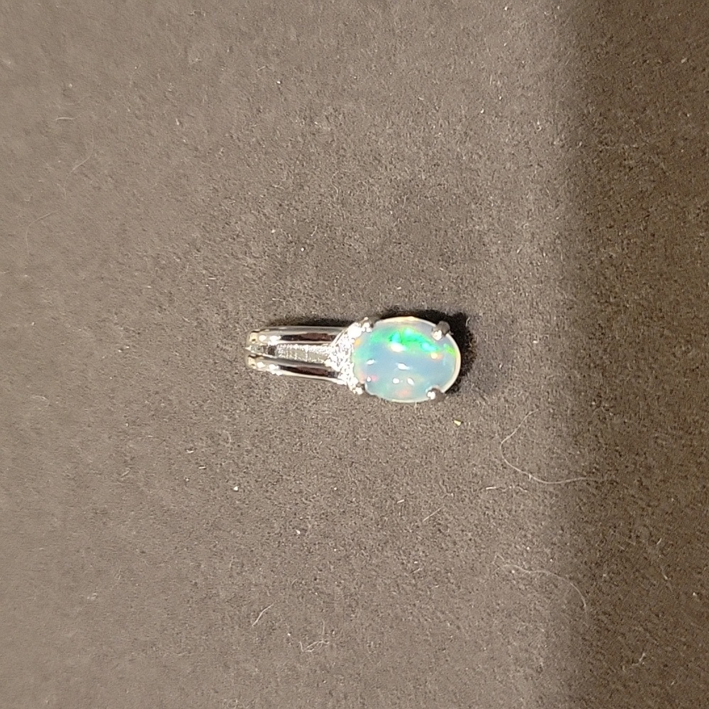 Sterling Silver Opal Pendant